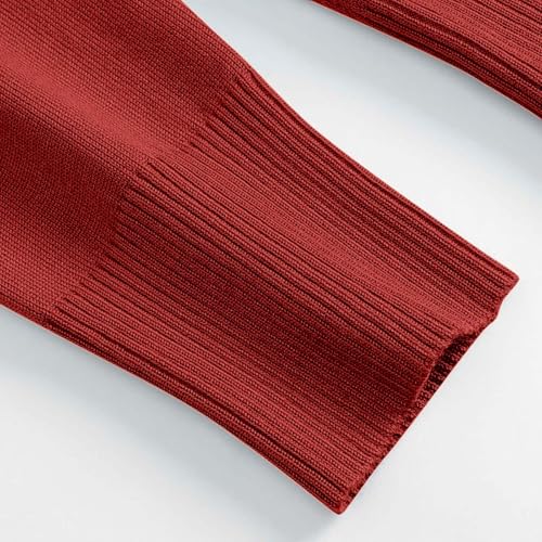Chaleco largo para mujer rojo estilo kimono fluido ideal para las noches frescas de terraza 5