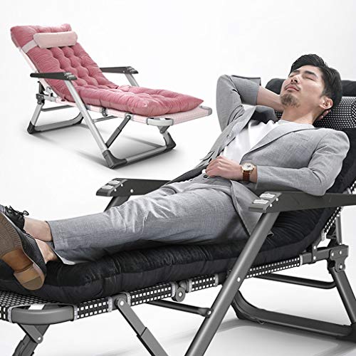 Chaise longue pliante extérieure inclinable avec lits de couchage confortables