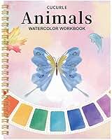 Livro de exercícios em aquarela para iniciantes, livro de colorir com água floral, fácil de pintar, lindo livro de trabalho em aquarela, presente para iniciantes (borboleta)