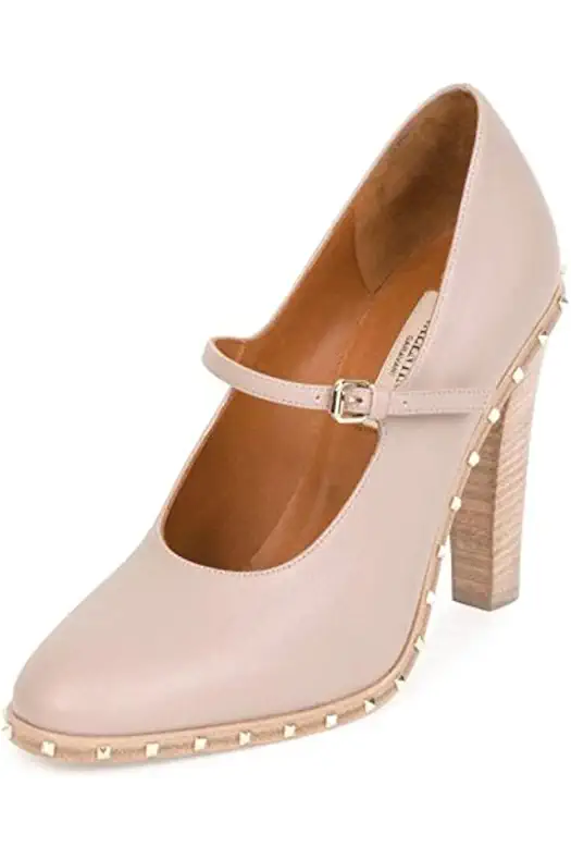 Valentino Garavani Soul Rockstud Leather Mary Jane Pump...