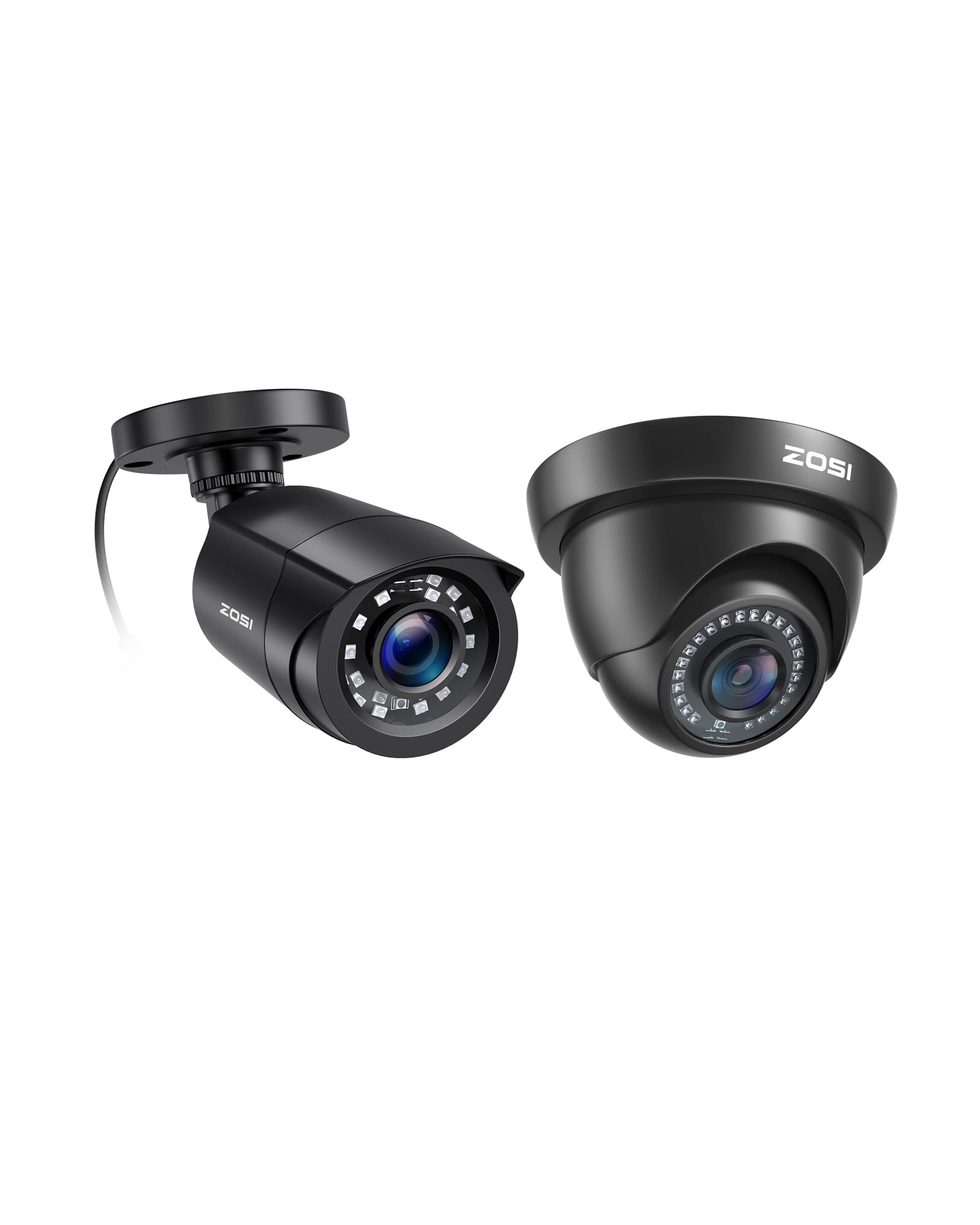 Amazon.com : ZOSI 2-Pack Hybrid 4-in-1 Security Cameras - 2MP