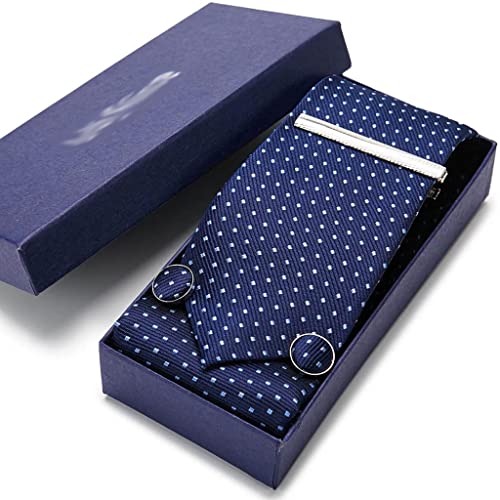 Set de corbata de seda para hombre en caja de regalo
