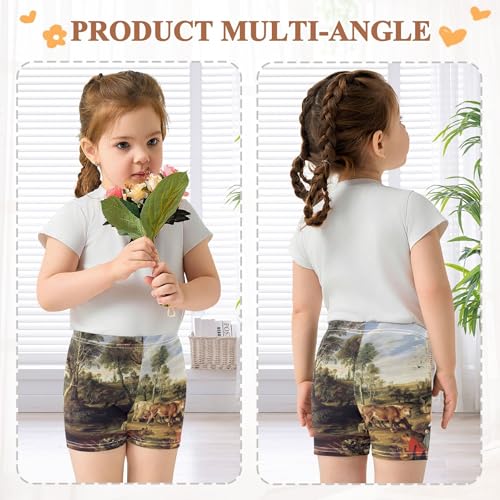 Cotton Under Dress Cute Art Peter Paul Rubens Painting Field Landscape Toddler Girl Biker 4t Summer Clothes4