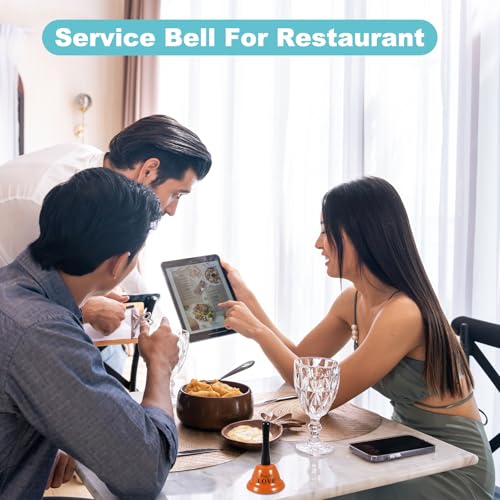 Clochette de table de 7,6 cm PATIKIL au son clair pour service de table