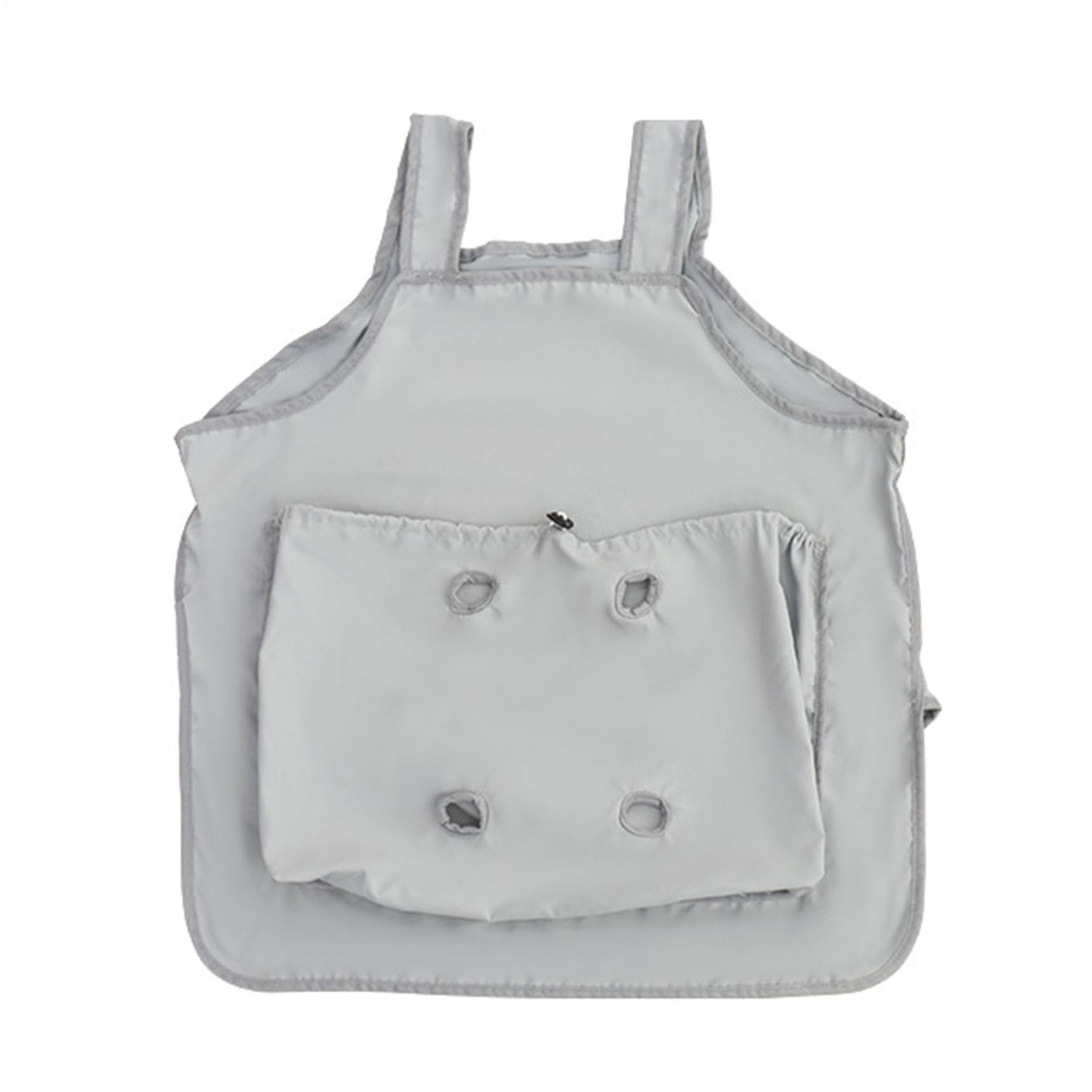 Delantal para gatos con agujeros y correa frontal con cordón transpirable