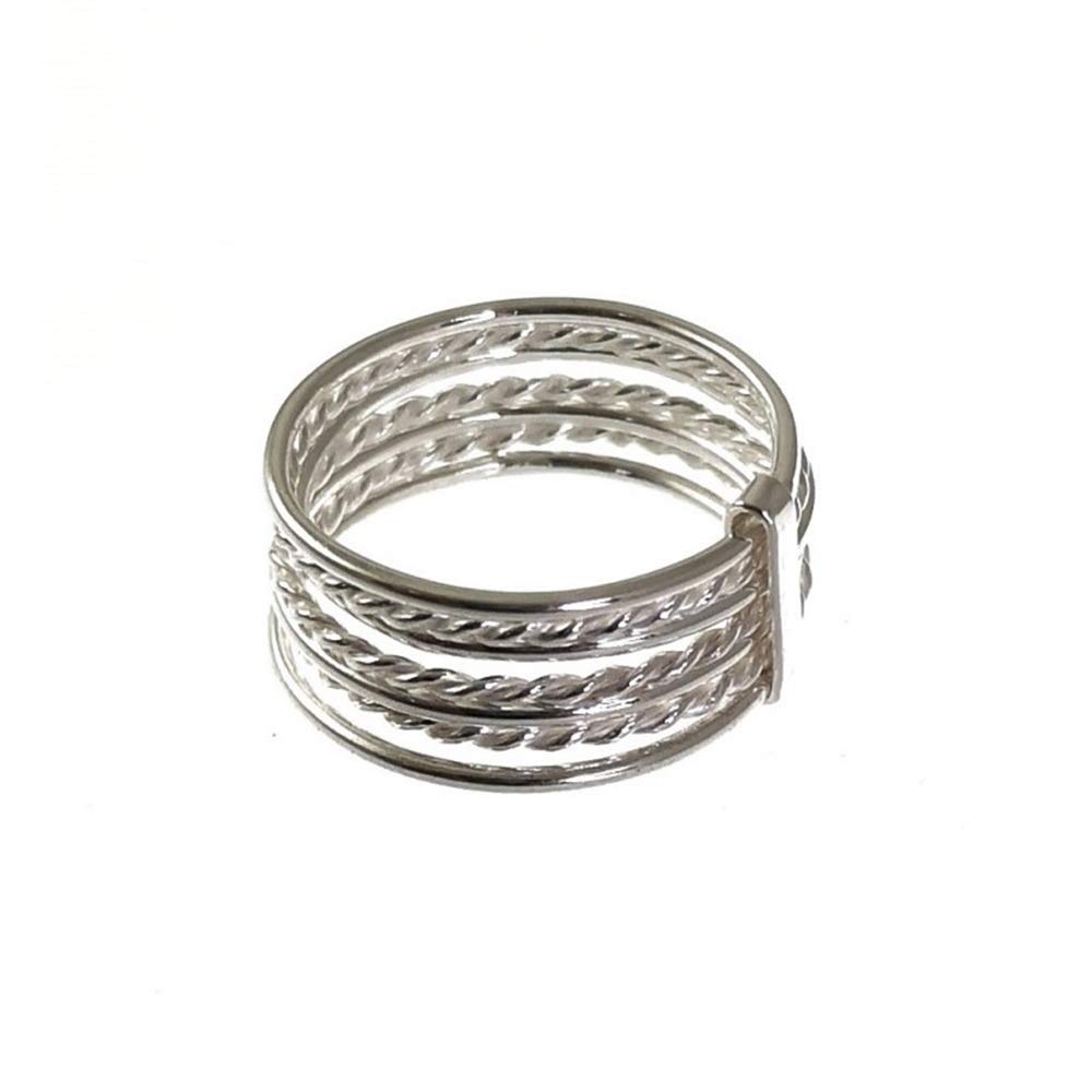 Alianza semanario de Plata de ley 925 Talla 23 un Anillo unisex de moda