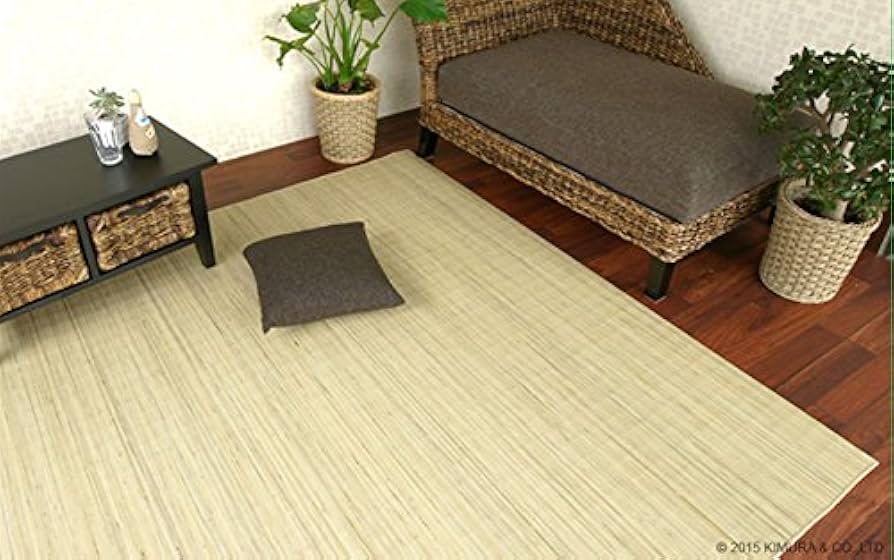 Amazon｜籐むしろ 江戸間 3帖 【和】39U0V3B 裏付き ブリーチ
