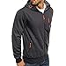 Produktbild Herren Sweatjacke Kapuzenpullover Übergangsmantel Kapuze Hoodie Sweatjacke mit Kapuze und Reißverschlusstaschen Casual Fashion Frühling übergangsjacke M