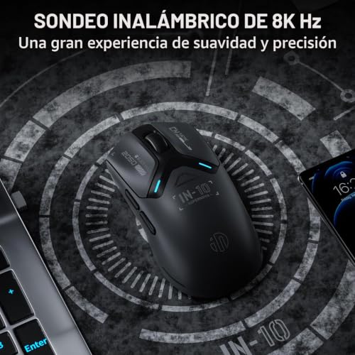 Ratón gaming inalámbrico profesional de 26K dpi con sensor de alta gama 5