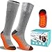 XBUTY Calcetines Calefactables, Calentadores térmicos para pies con batería de 3.7V 4800mAh, calcetines térmicos para clima frío para deportes al aire libre y senderismo