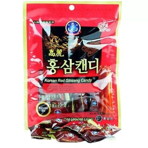 Caramelo con raíz de ginseng rojo coreano miniatura 1