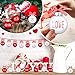 Vinsot 12 Pieces Valentine‘s Day Ball Ornaments 2.36 Inch Red White Tree Ornaments Plastic Decorative Kiss Be Mine Love Hanging Baubles Valentines Day Decorations for Tree Home Decor