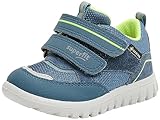 Superfit SPORT7 Mini Sneaker, BLAU/GELB 8050, 33 EU Schmal