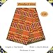 African Fabric 3 Yards Ankara Fabric Wax Print Kente Cloth for Dashiki Party Dress