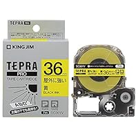 (業務用20セット) キングジム カラーラベル SS36R 白に赤文字 36mm SS36R テプラPROテープ 白ラベル(赤文字) キングジム 幅36mm長さ8m