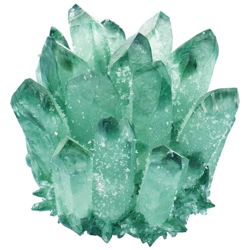 Crystal Cluster Green Ghost, cadeau de mariage minéral unique