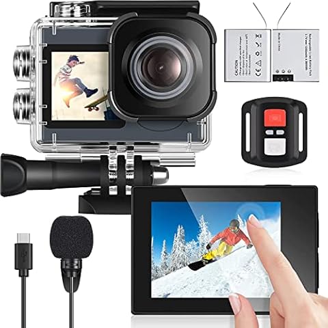 Camara Deportiva 4K icefox con Pantalla Táctil Cover