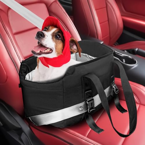 Hundetragetasche, Tragetasche Hund, Hundereisetasche mit Verstellbarer Sicherheitsleine, weiche Tasche für kleine Hunde und kleine bis mittelgroße Haustiere, Outdoor-Einkaufstasche