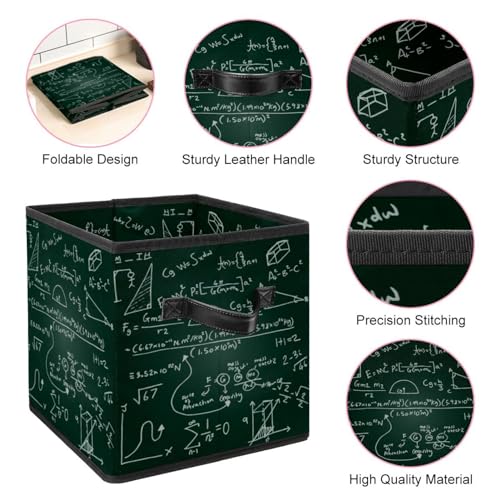 Cube de rangement imprimé science pour jouets et chambre d'enfant