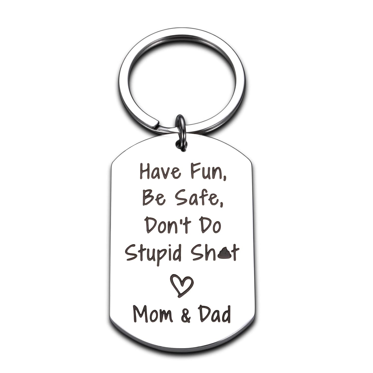 Gag Gifts for Kids Teen Boys Girls Gifts Idea Don’t Do Stupid Keychain for Son Daughter Funny Christmas Birthday Gifts for Him Her from Mom Dad Humor Gifts for Men Women from Parents Stocking Stuffer