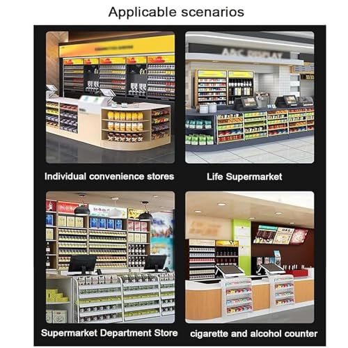 Empujador automático de cigarrillos en estante rectangular transparente de acrílico 6