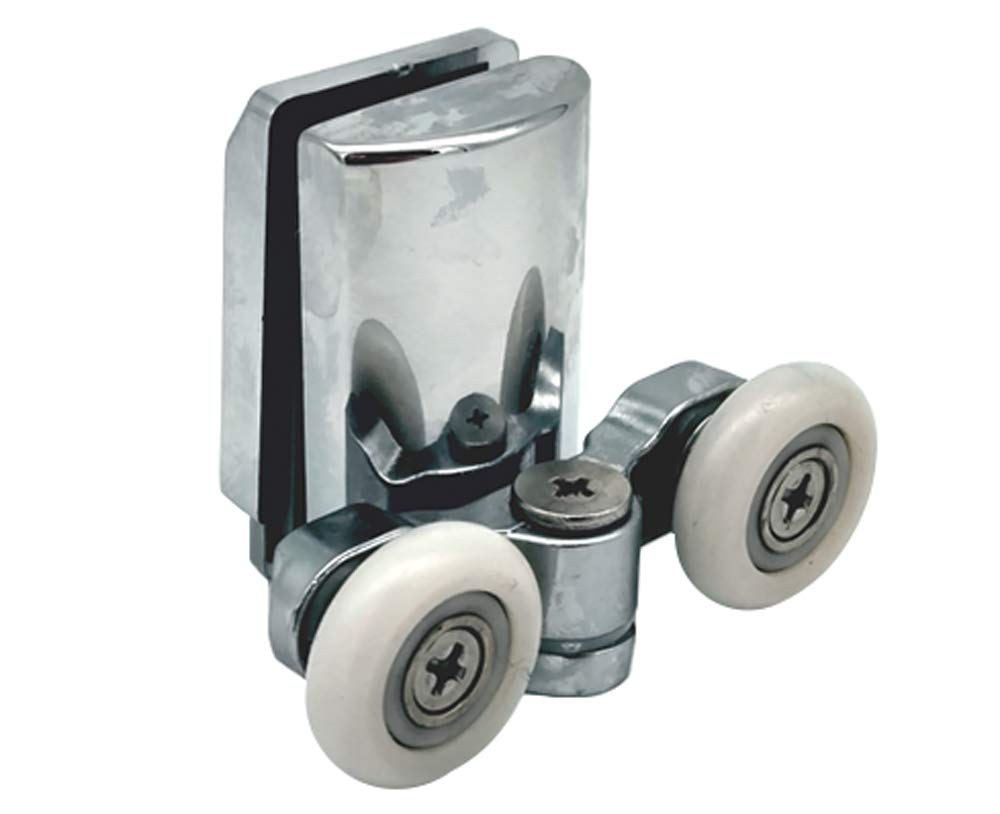 Shower Door Wheels, 8pcs Double Twin Top / Bottom Shower Door Rollers Runners Pulleys Wheels Bathroom Replacement Parts - View #7