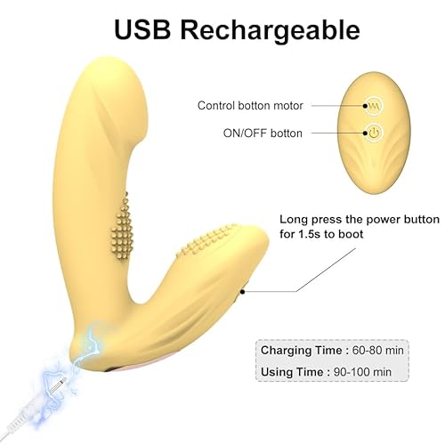 Vibrador silencioso com controle remoto Vibrador feminino perfeito à prova d'água, material macio,