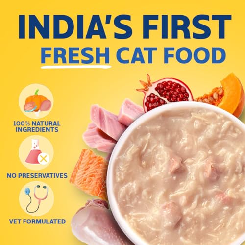 Image of Smylo Natural Healthy Kitten Wet Food (2-12 Months) 70g x 64 Packs | Variety Combo of Tuna & Salmon and Chicken & Liver Recipes | Grain Free, No Preservatives & By-Products | Vet-Formulated