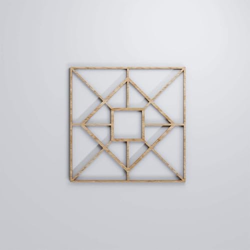 Miniatura 5 de Ekena Millwork WALW08X08X0250JTNRO Jamestown - Paneles decorativos de pared con calado, 7 38 pulgadas de ancho x 7 38 pulgadas de alto x 14 de alto,