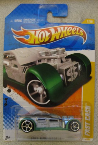 Hot Wheels Fast Cash 2011 voiture miniature grise et verte New Models 7/244