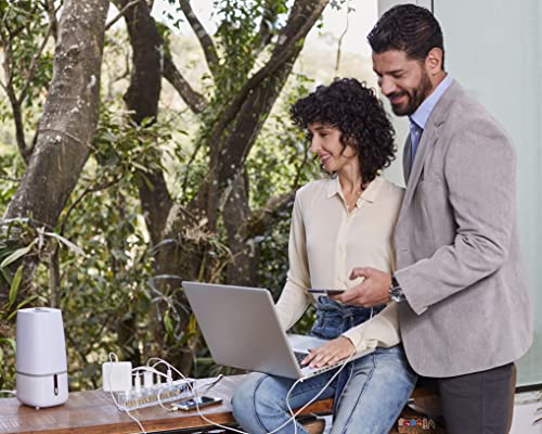 Clamper iClamper Energia 5 Tomadas - Filtro de Linha + DPS - Transparente, Comprimento do cabo de en