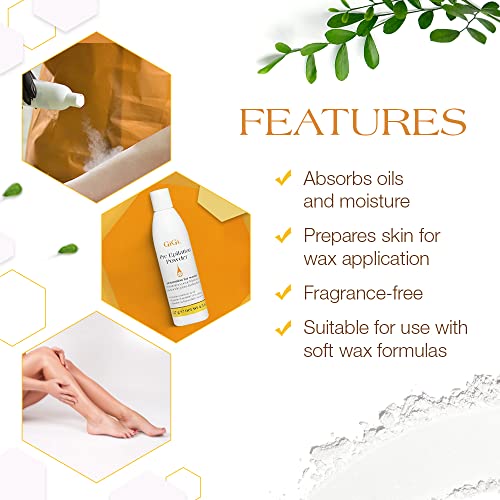 Gigi Pre Epilation Dusting Powder, 4.5 Ounce #TOP3