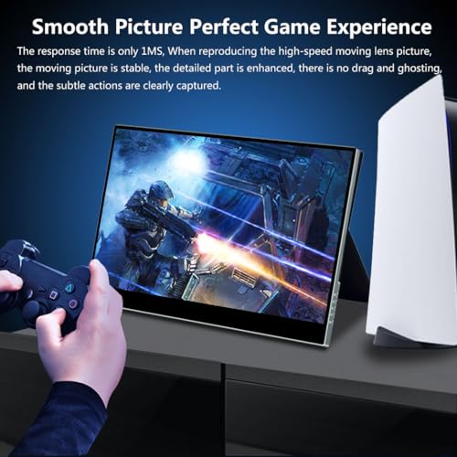 Image of 17.3 Inch 4K Touchscreen Portable Monitor, UHD 100% P3 Mobile Monitor Support MPP Stylus HDR IPS Eye Care Game Display USB C Mini HDMI for Xbox,PS4 /5,Switch,Laptop,Mac