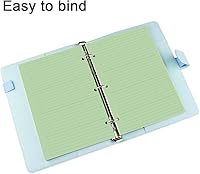 Vista 4 de Papel de relleno A5, papel de repuesto para cuaderno de 3 agujeros para carpeta recargable de 3 anillas, papel de repuesto para planificador