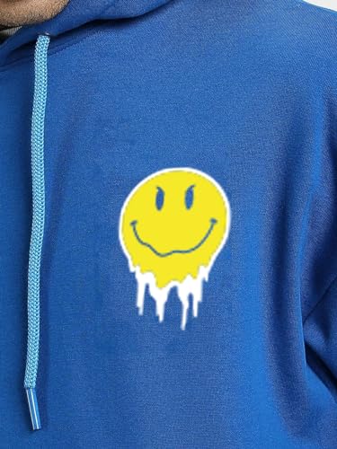 Image of Veirdo Cotton Poly Fleece Oversized Hooded Sweatshirt Baggy Fit Stylish Pocket Graphic Printed Hoodie for Men (Available in Sizes: S to 3XL)