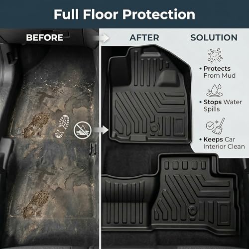 Image of EV MASTER Car Floor Mats for Tata Punch EV Hybrid (2026 Onwards) Complete Set | Waterproof | Anti-Slip | Luxury Premium Car Mat | Full Coverage | Custom Fitted Car Foot Mats (5D Black)