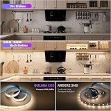 OULARA COB LED Streifen 8M Dimmbar Warmweiß Kaltweiß 2700K-6500K,576LEDs/m 24V LED Strip Lights CRI90+ für Schlafzimmer Küche Zuhause DIY Beleuchtung(No Netzteil und Dimmer)