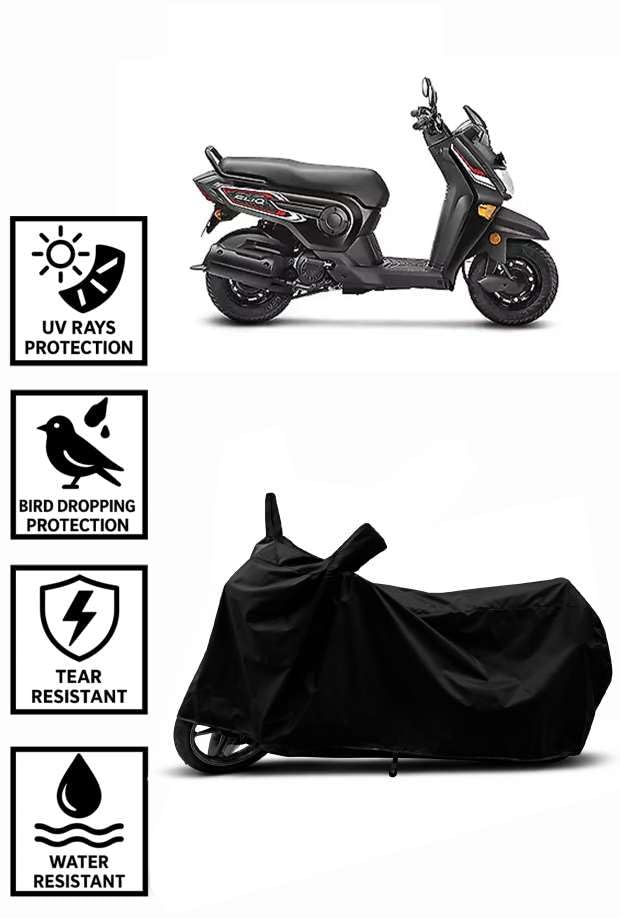 Image of Heavy Duty Waterproof Scooty & Bike Cover for Honda Cliq - UV Resistant, Dustproof & Rain Protection, All-Weather Outdoor Cover for Bikes & Scooty with Buckle Straps