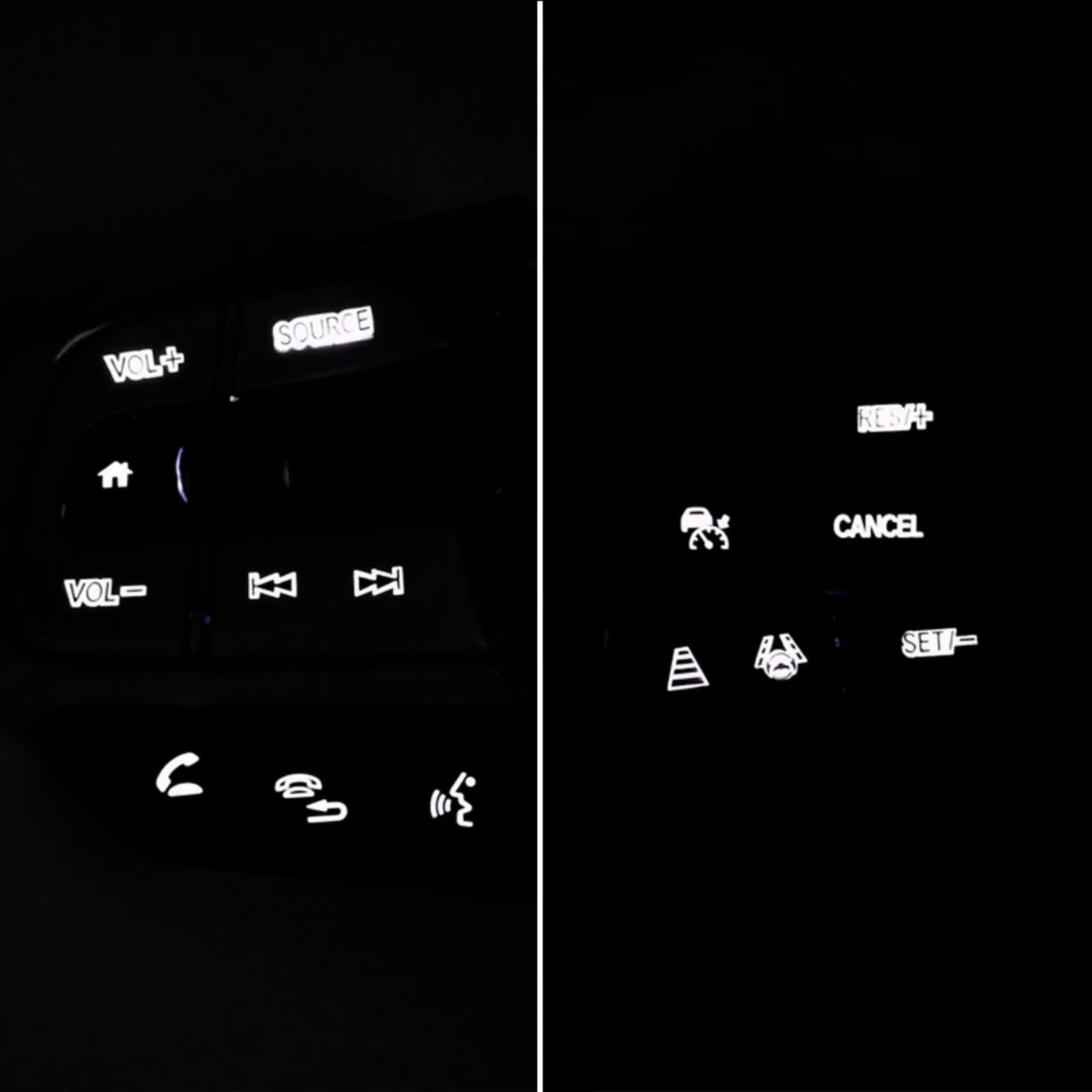 Compatibile con Jazz per Fit 2020 2021 2022 2023 2024 Accessori per Auto Pulsanti Multifunzione per Il Controllo della velocità di Crociera sul Volante Pulsante Auto Volante