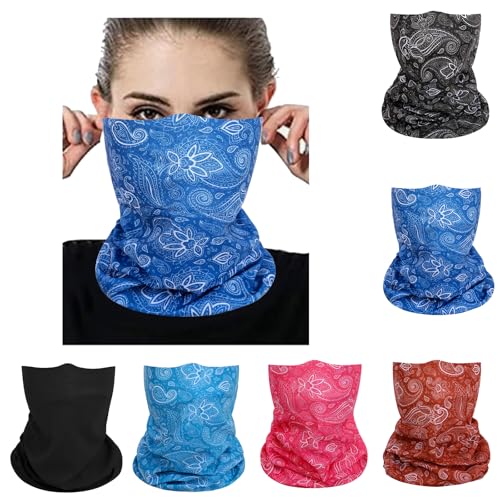 Image of Face Mask Multi Bandana Neck Gaiter Seamless Magic Headband Outdoor Face Scarf for Dust Wind and UV Resistance