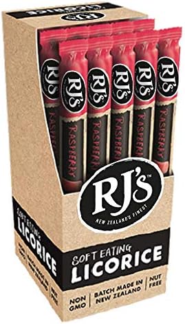Amazon.com : Soft Eating Raspberry Licorice (25-Pack) -RJ'sLicorice 1 ...