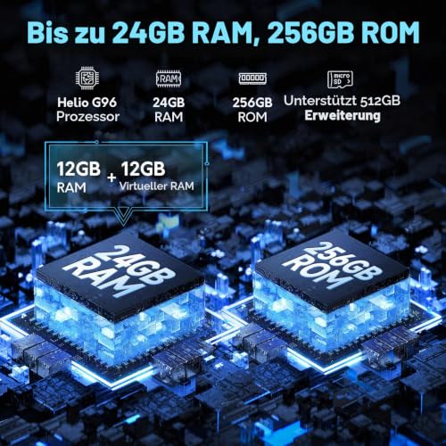 Ulefone Armor 24 Outdoor Handy 22000mAh mit 1000 Lumen Taschenlampe, Android 14 24GB + 256GB/2TB SD...