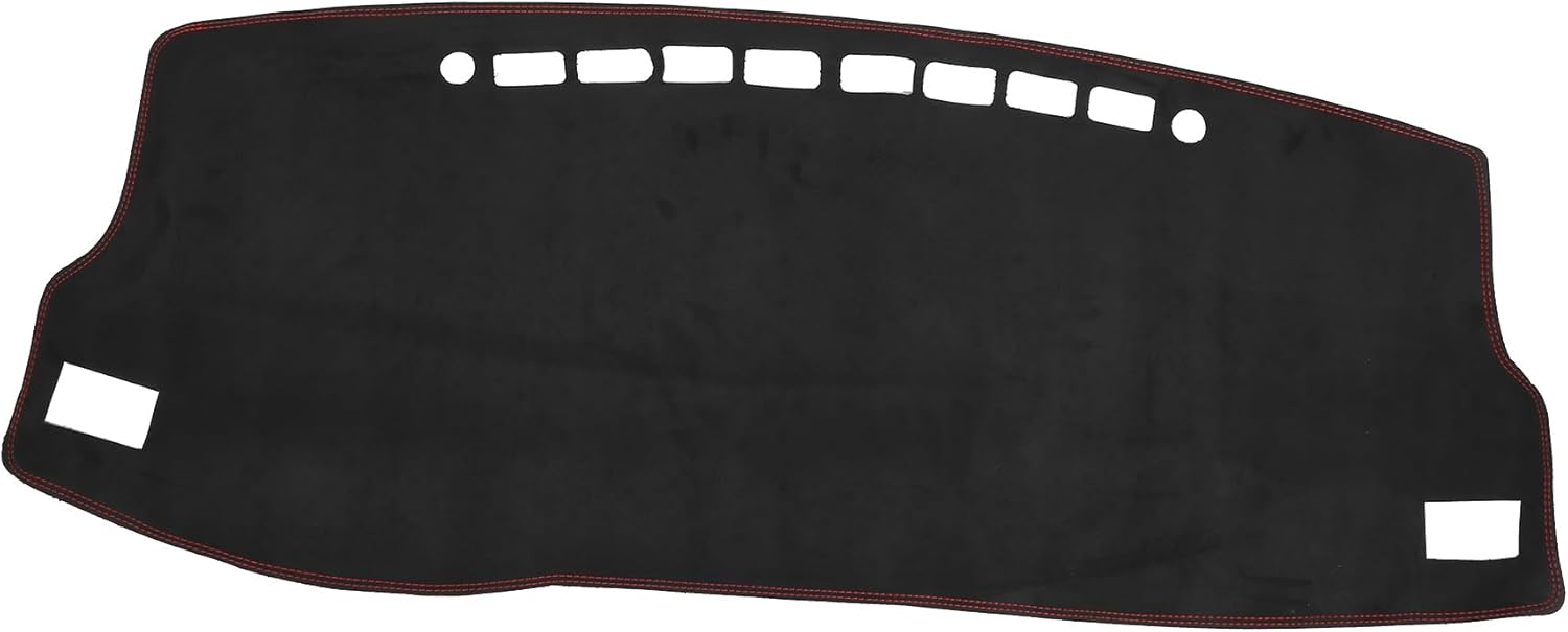 Dash Cover for Toyota Corolla 2014-2018 / Center Console Dashboard Cover/Non-Slip/Suede / 1 Pcs Black Red