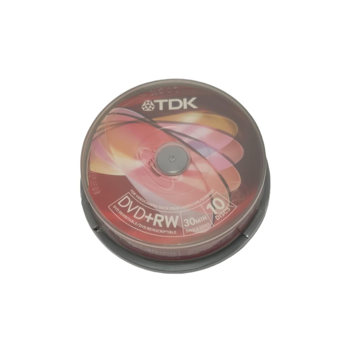 TDK - 8cm - Pack 10 Dvd+Rw 1,4 Gb caja rosa