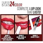 Maybelline Super Stay 24, 2-Step Liquid Lipstick Makeup, Long Lasting Highly Pigmented Color with Moisturizing Balm, Frosted Mauve, Mauve Pink, 1 Count - Image 3