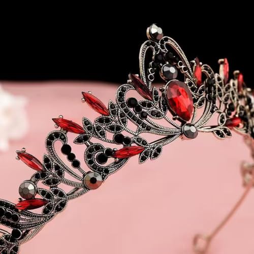 Tiara de novia cómoda con pedrería y corona de estrás para damas 8