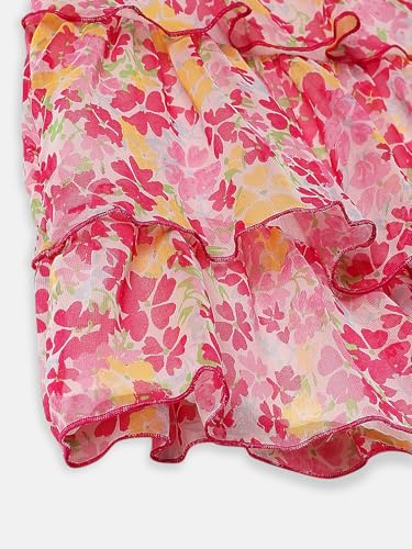 Image of Nautinati Baby Girls Strap Sleeve Fit & Flare Frock | Age 0-3 Years