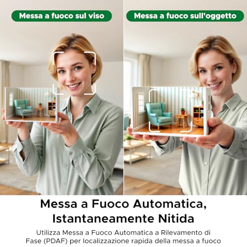 Ugreen Finecam Pro 4K Webcam 30FPS 1/2" Sensore Controllo Gestuale Ai Mirino Automatico Antirumore Ai 7 Filtri 2 Microfoni Pdaf Autofocus Per Windows Macos Linux Streaming Teams Youtube Skype Zoom - 8