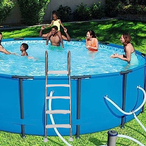 Escalera para piscina de 4 pasos antideslizante de acero inoxidable miniatura 2
