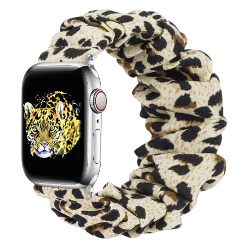Image of Scrunchie Band Compatible with Apple Watch Bands 42mm 44mm 45mm 46mm 49mm,L